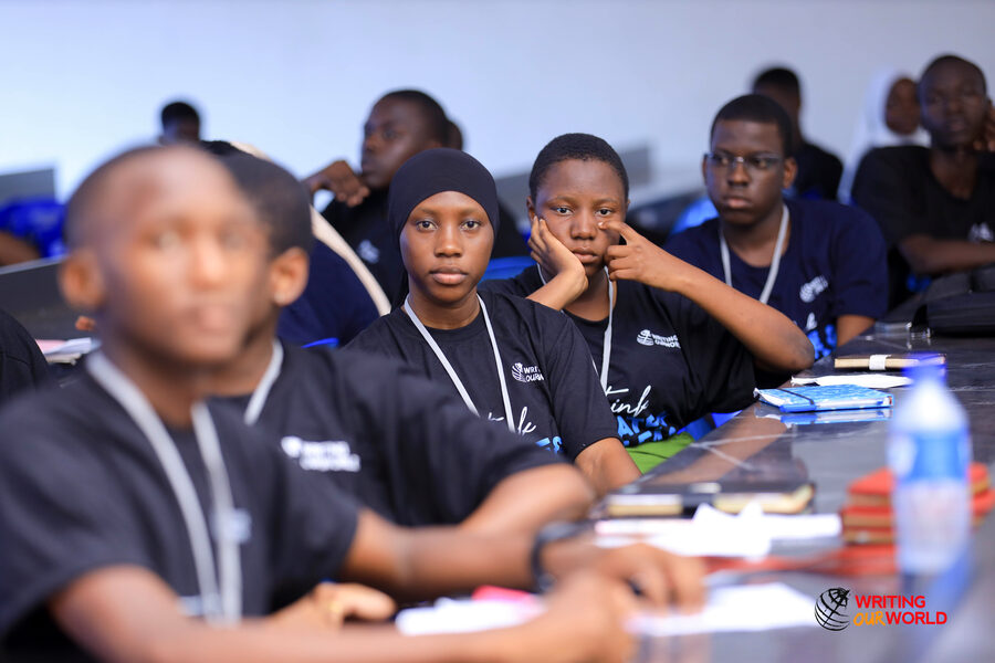 Students taking part in the Kashenyi Secondary School debate club